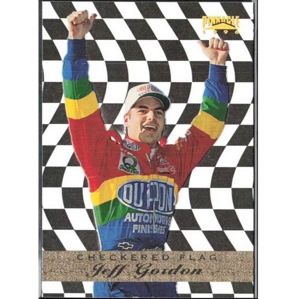 1996 Pinnacle #1 Jeff Gordon Checkered Flag Hendrick Motorsports